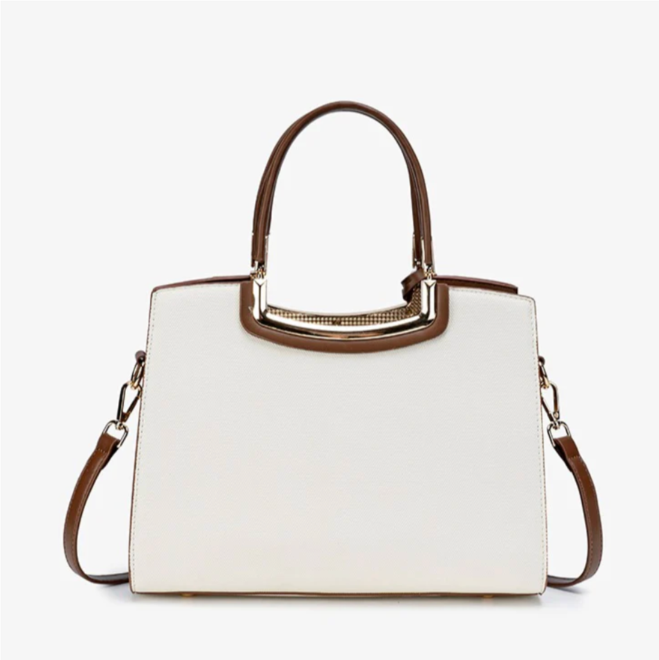 Bolso Floral Elegante de Cuero Vegano