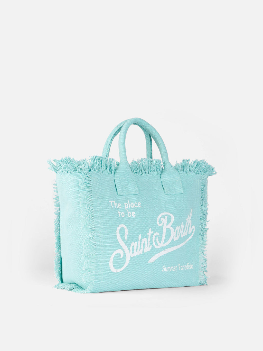 Bolso Colette en lona de algodón verde agua