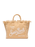 Bolso Colette en lona de algodón beige