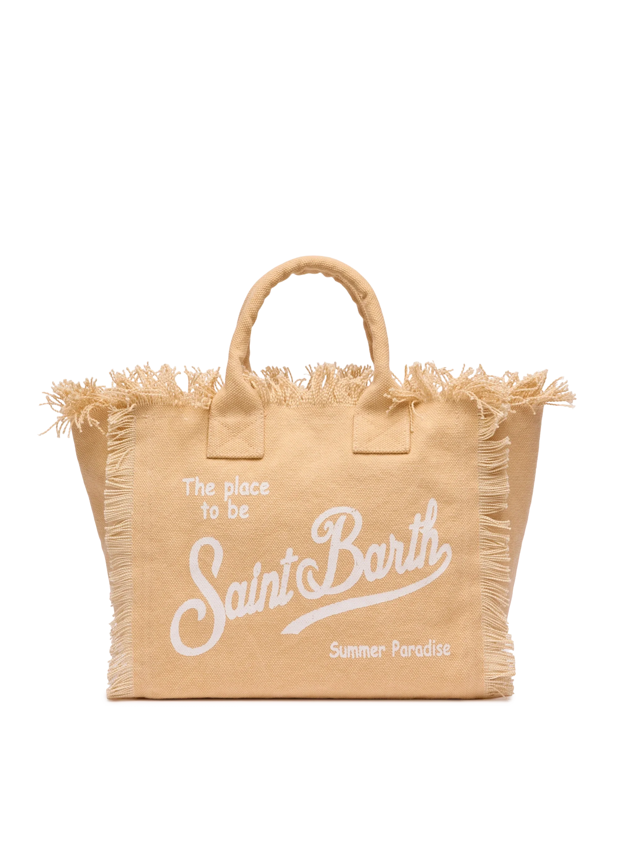 Bolso Colette en lona de algodón beige