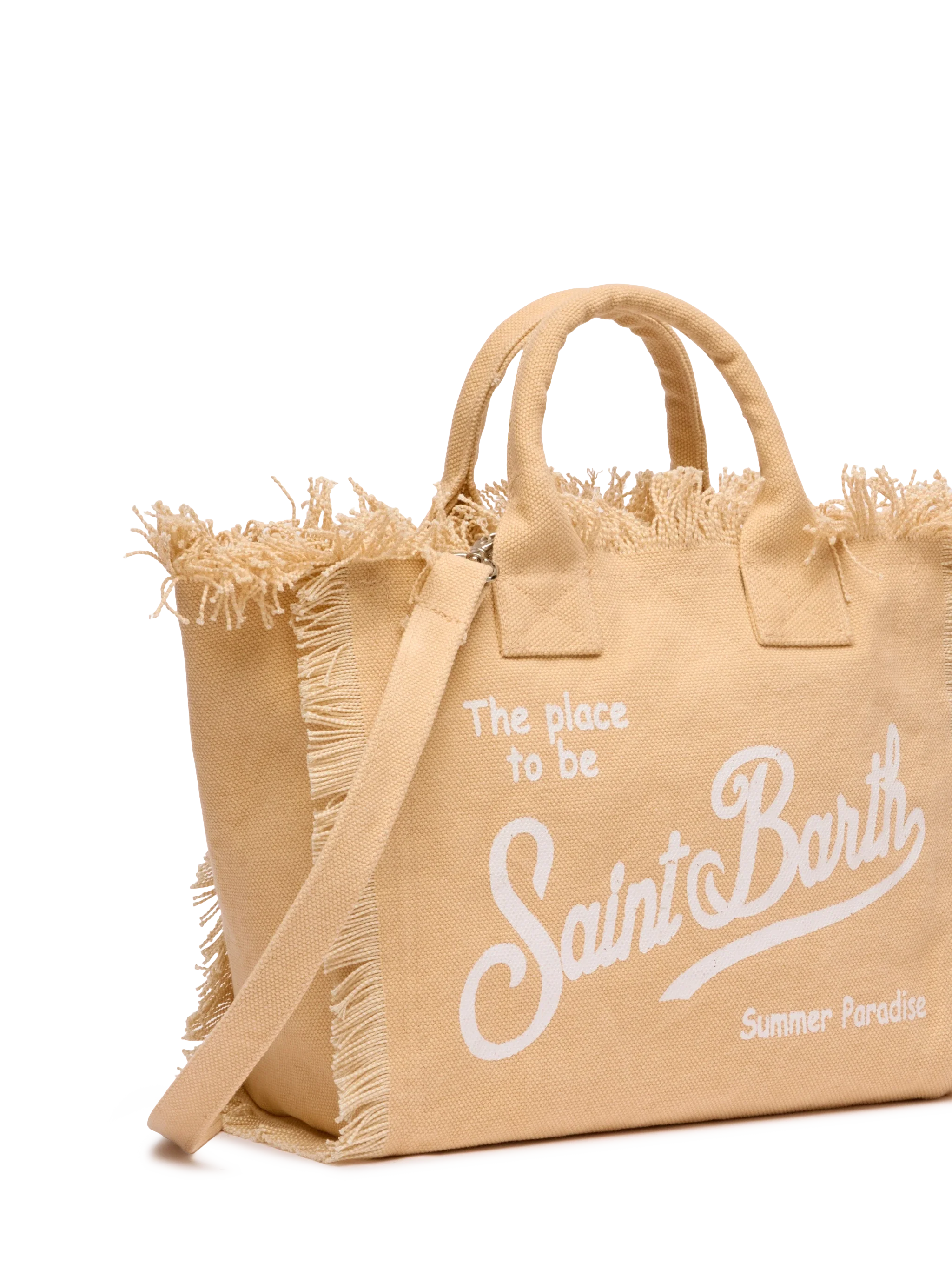 Bolso Colette en lona de algodón beige