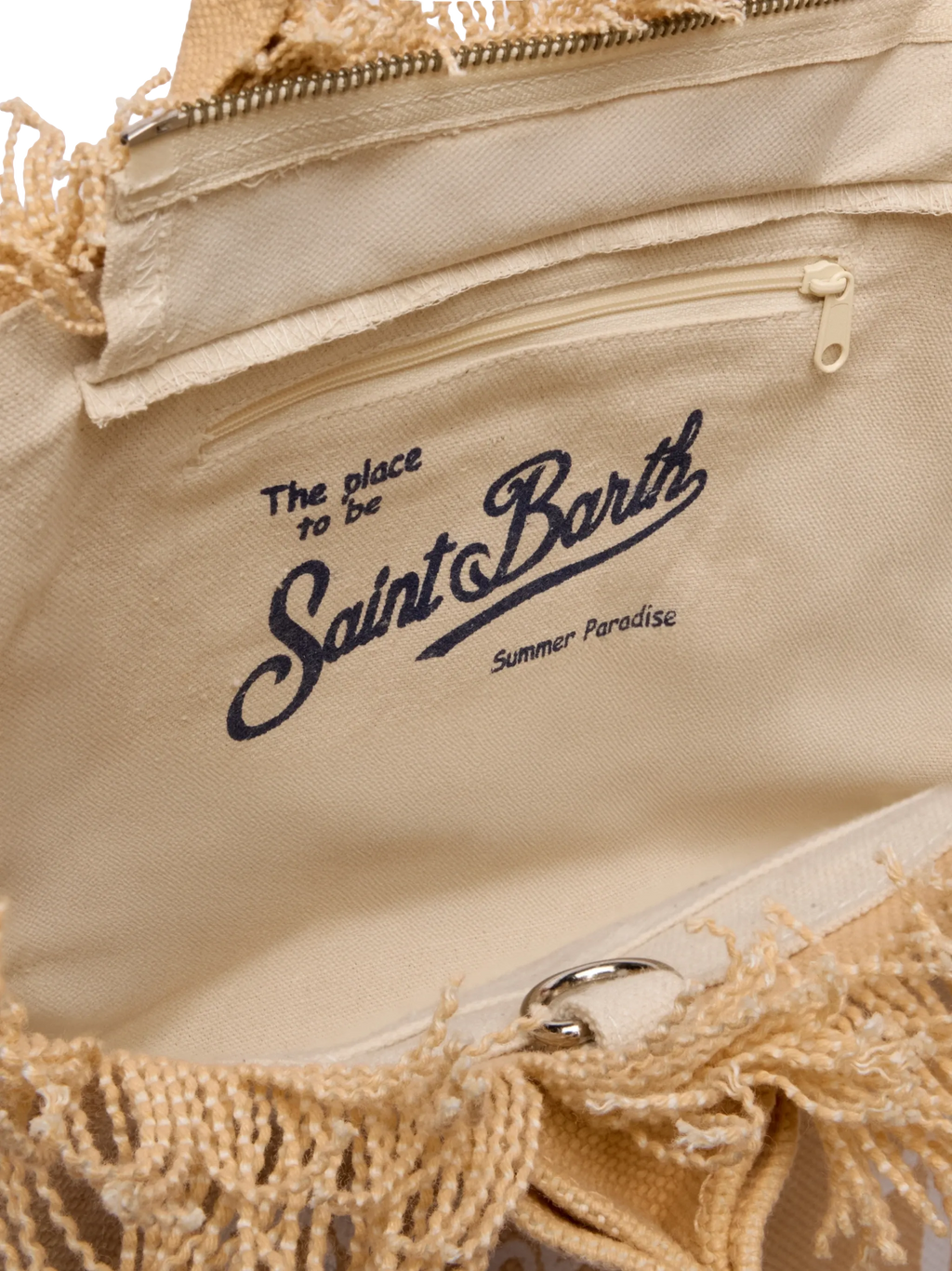 Bolso Colette en lona de algodón beige