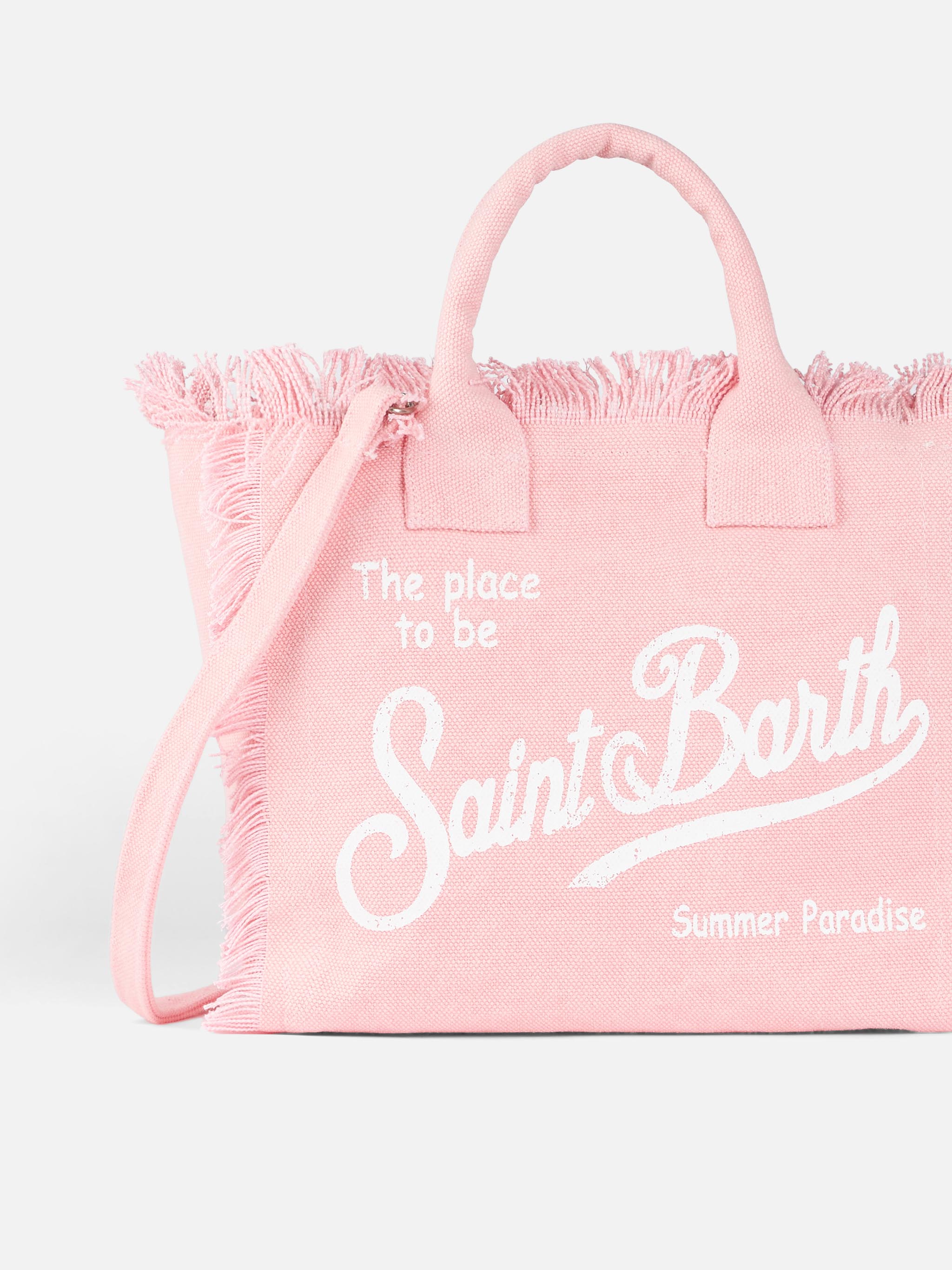 Bolso Colette en lona de algodón rosa