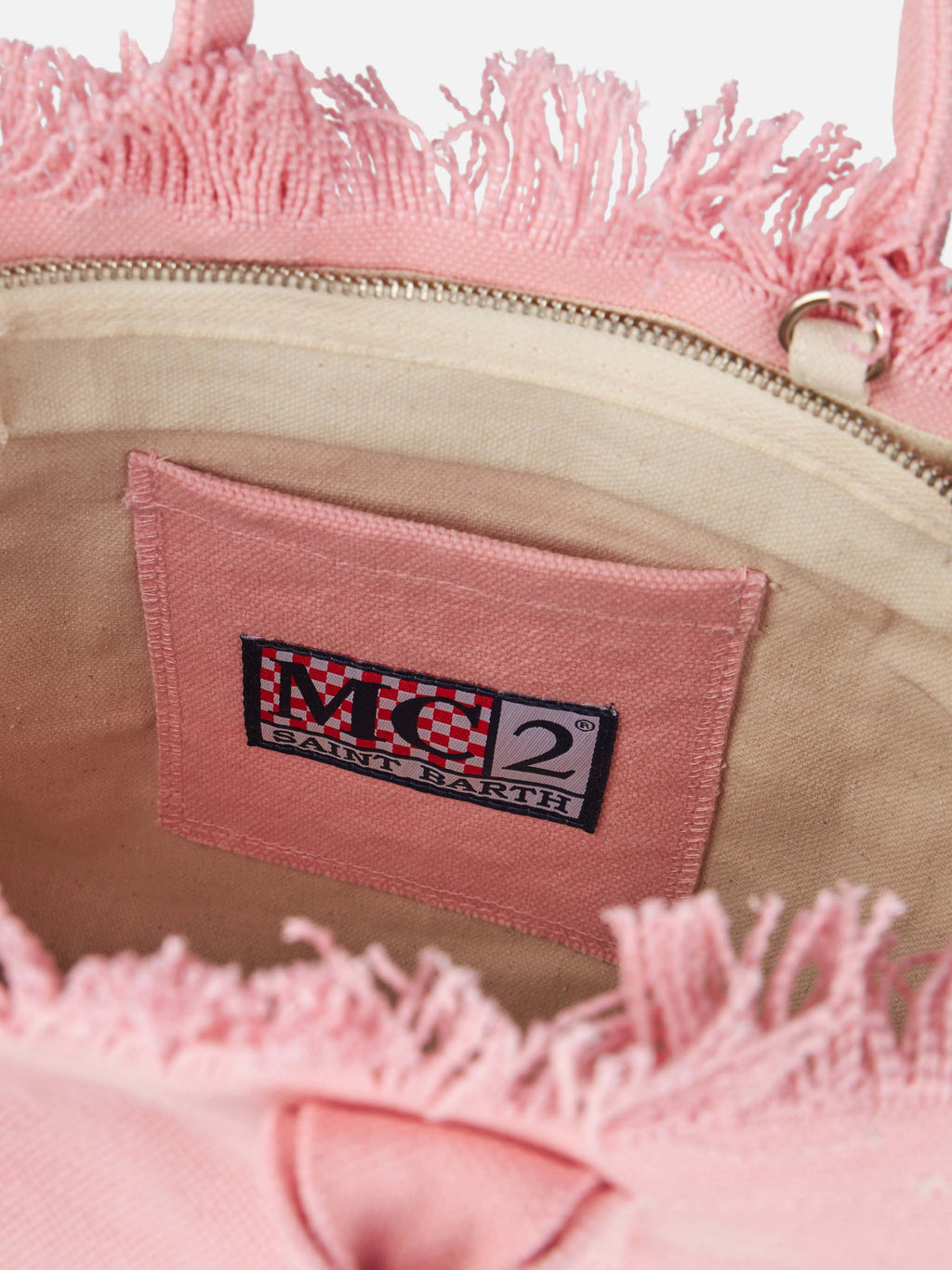 Bolso Colette en lona de algodón rosa