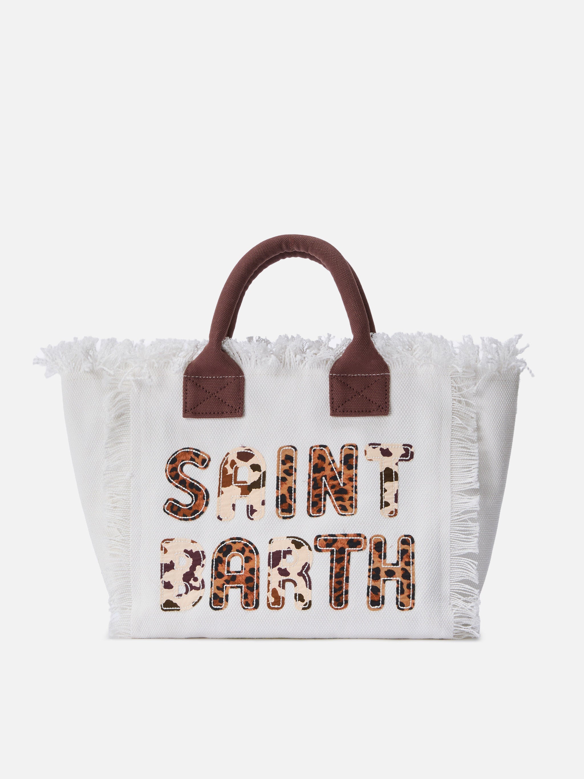 Bolso Colette en lona blanca con parche de logotipo animalier