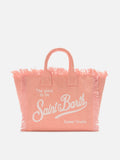 Bolso Colette naranja de lona con flecos