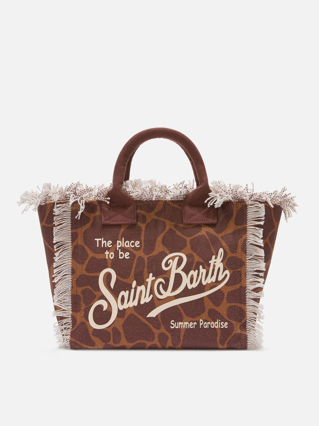 Bolso Colette de lona con estampado animalier