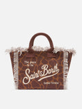 Bolso Colette de lona con estampado animalier