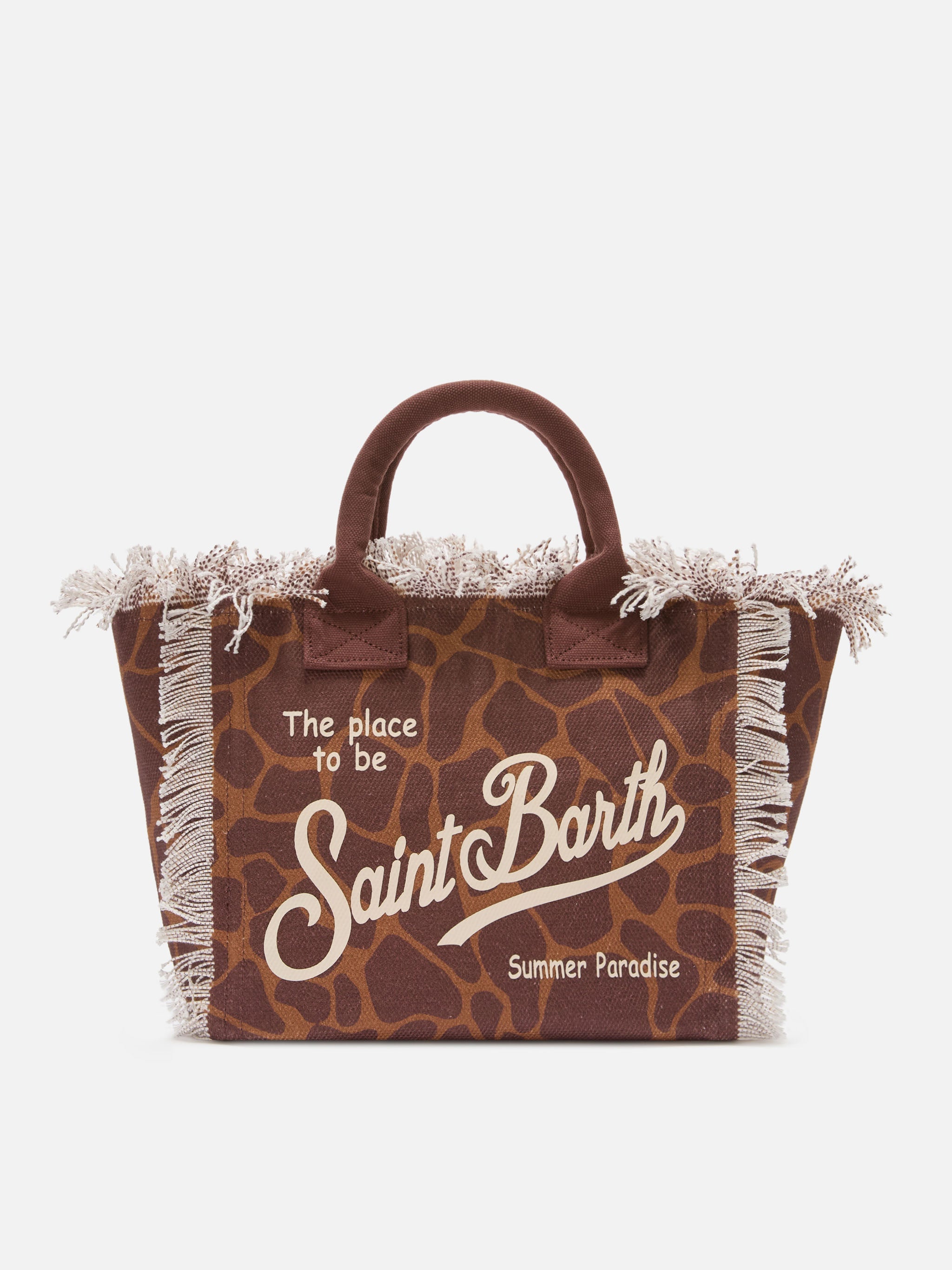 Bolso Colette de lona con estampado animalier
