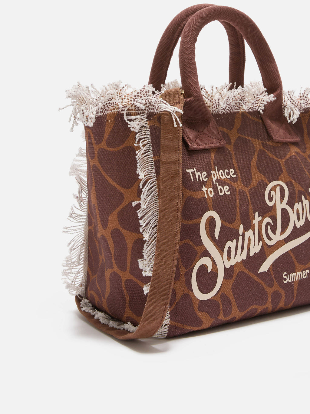 Bolso Colette de lona con estampado animalier