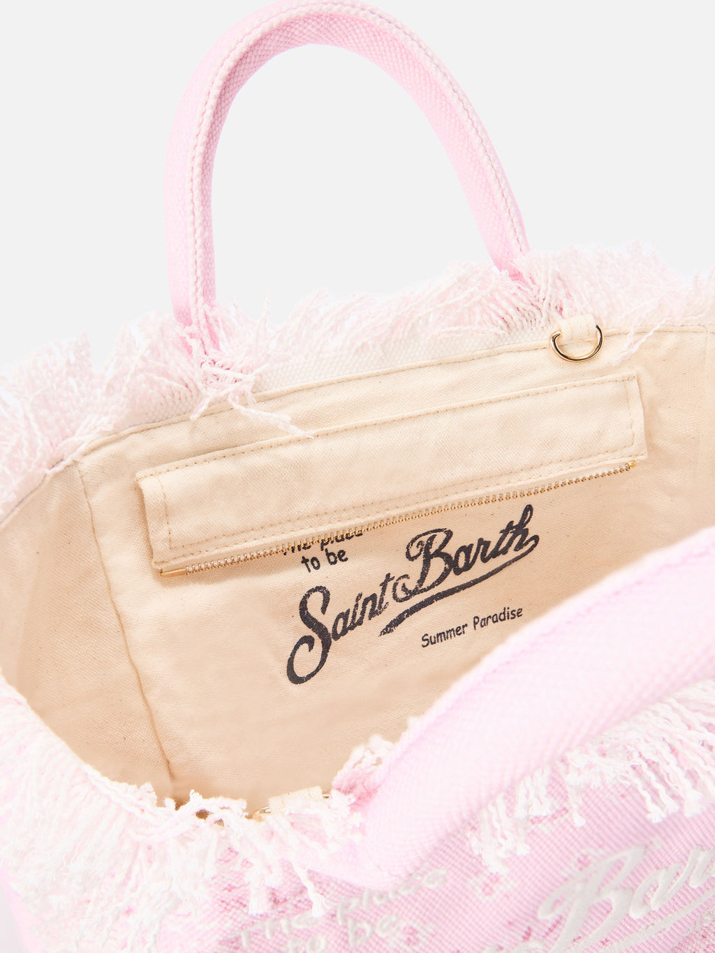 Bolso Colette en lona rosa con estampado bandana