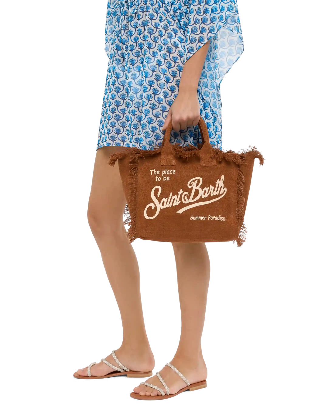 Bolso Colette 100% lino marrón