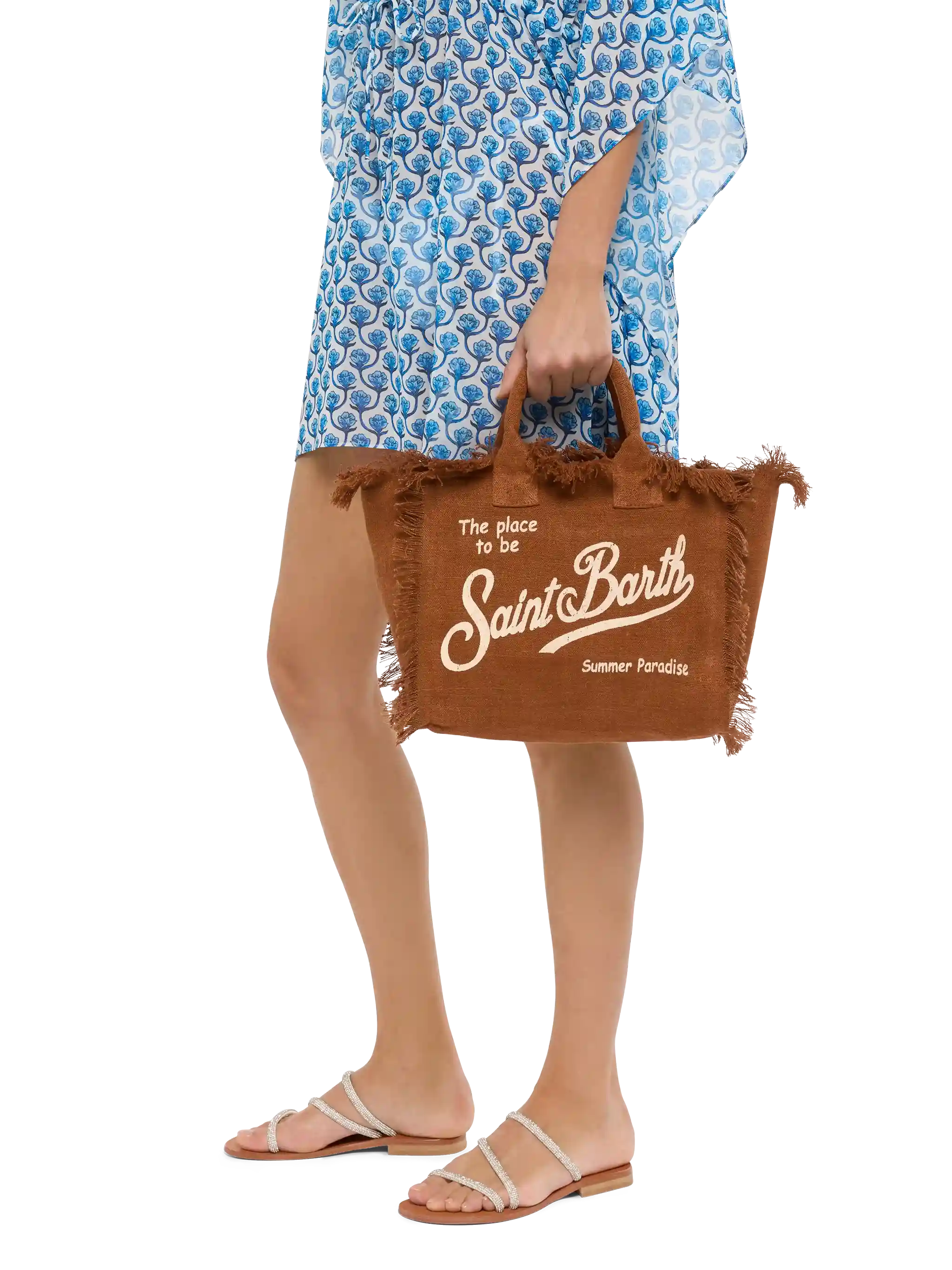 Bolso Colette 100% lino marrón