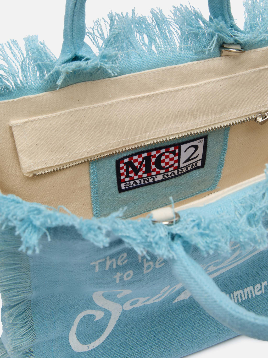 Bolso Colette de 100% lino azul