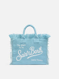 Bolso Colette de 100% lino azul