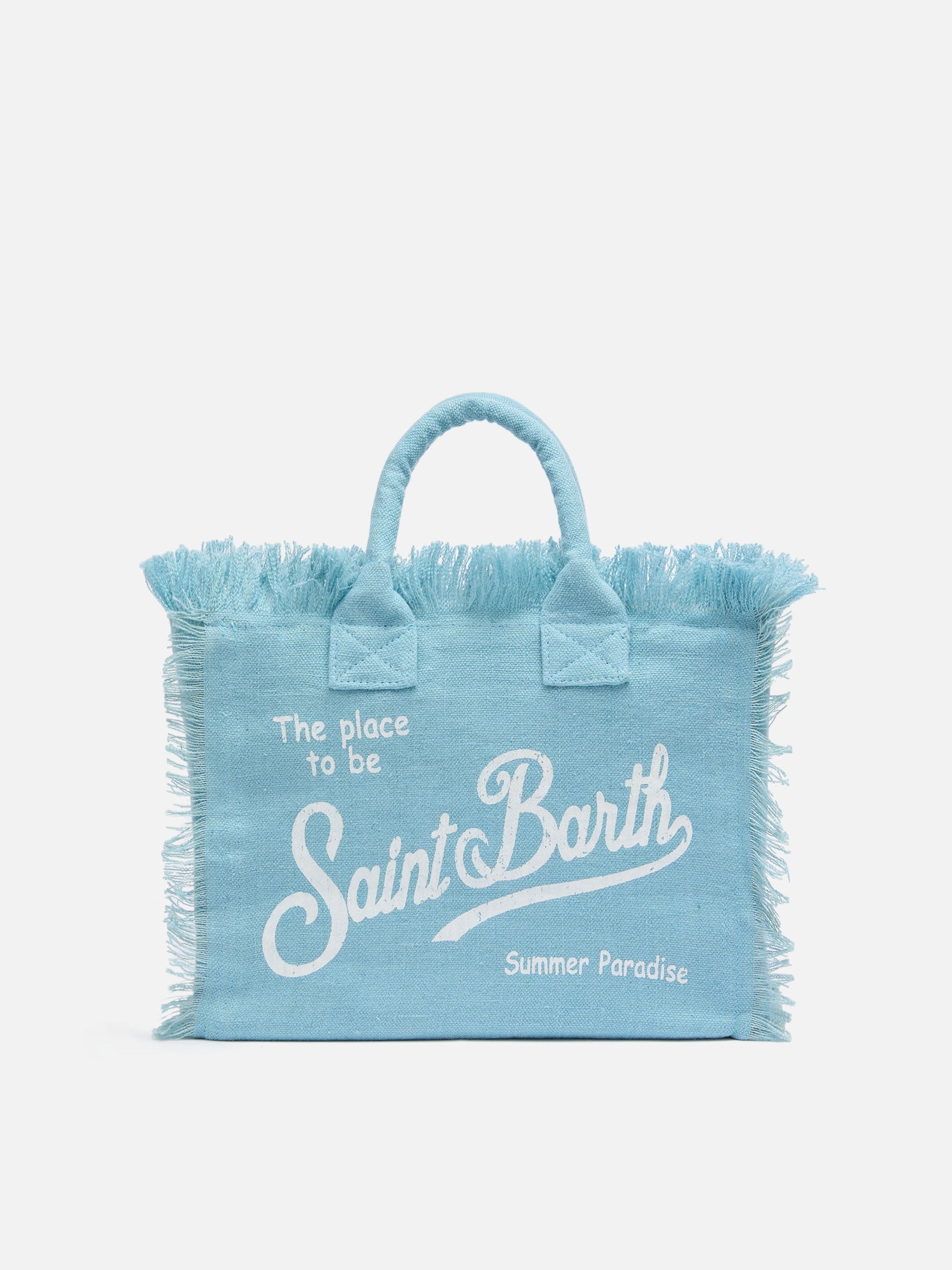 Bolso Colette de 100% lino azul