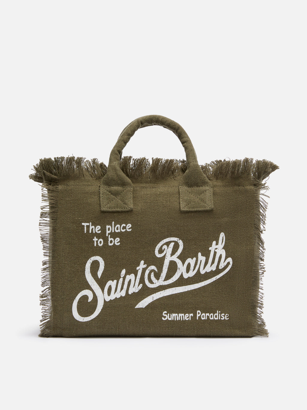 Bolso Colette en 100% lino verde militar
