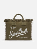 Bolso Colette en 100% lino verde militar