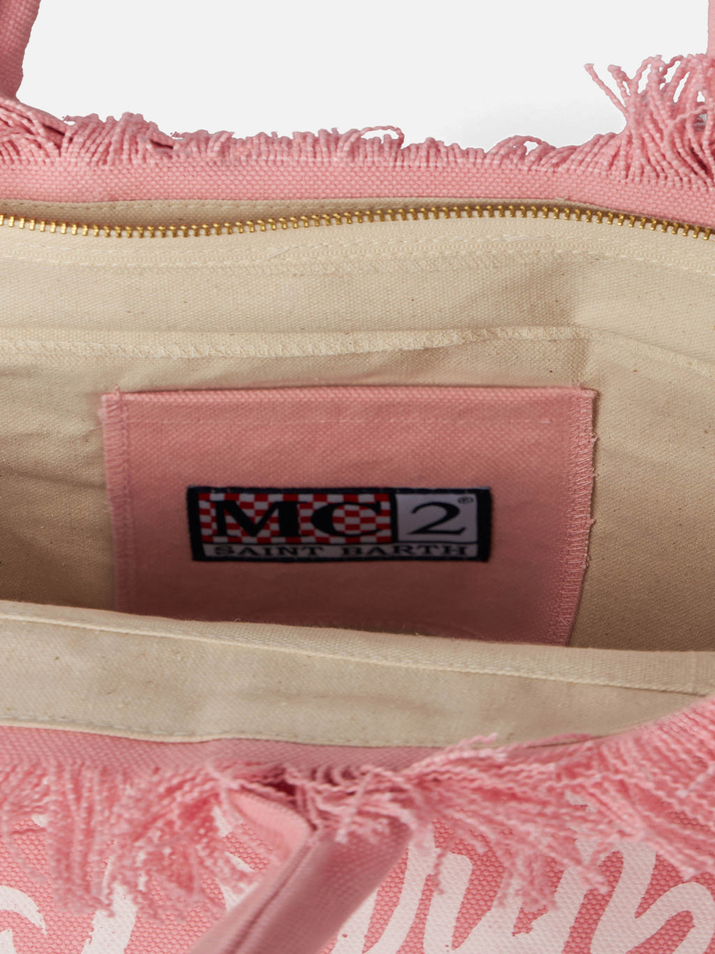 Bolso de hombro Vanity de lona de algodón rosa