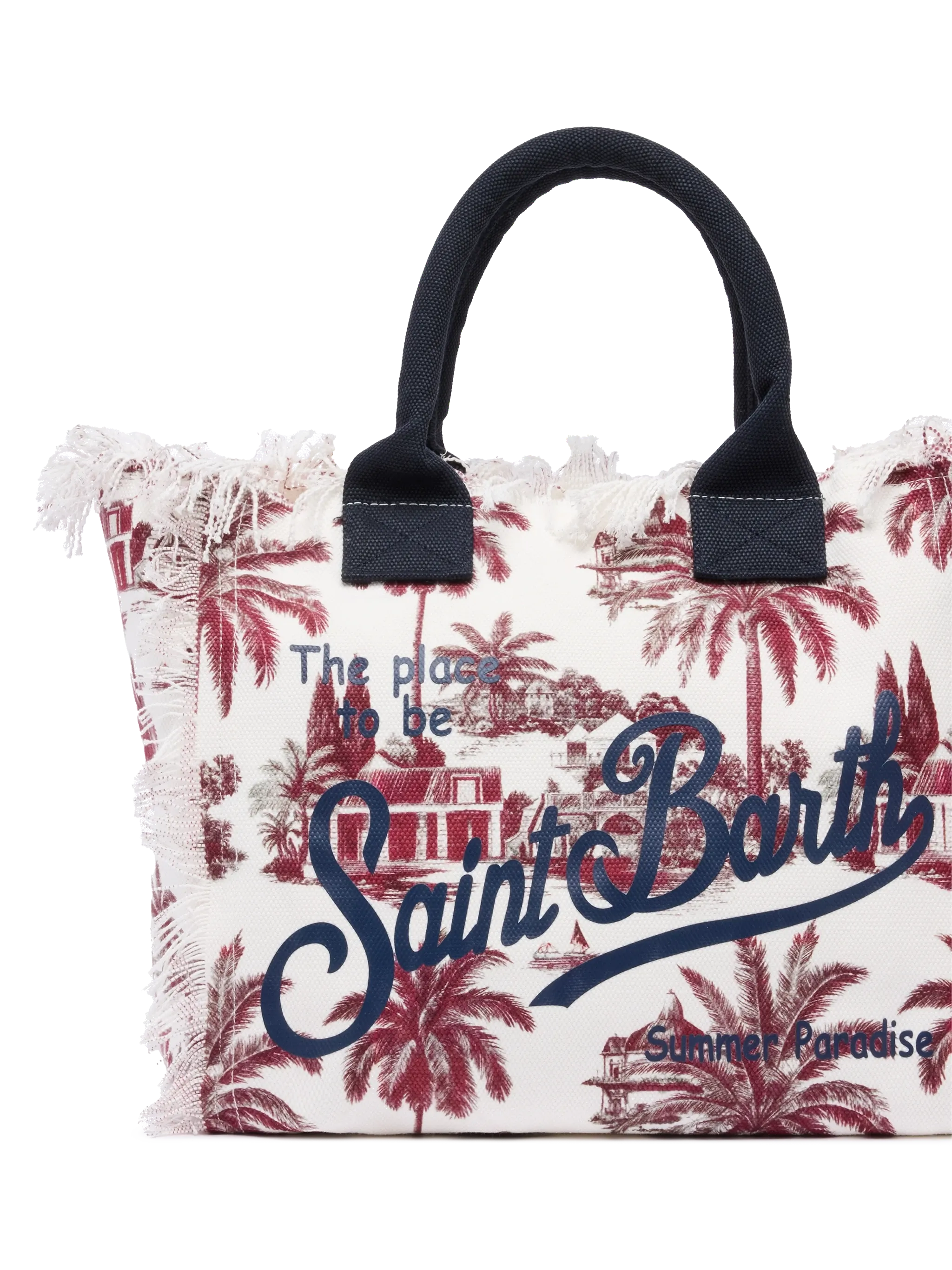 Bolso de hombro Vanity en lona de algodón con estampado toile de Jouy | DISEÑO CO-CREADO POR IA POR RICKDICK - IMPULSADO POR RED-EYE
