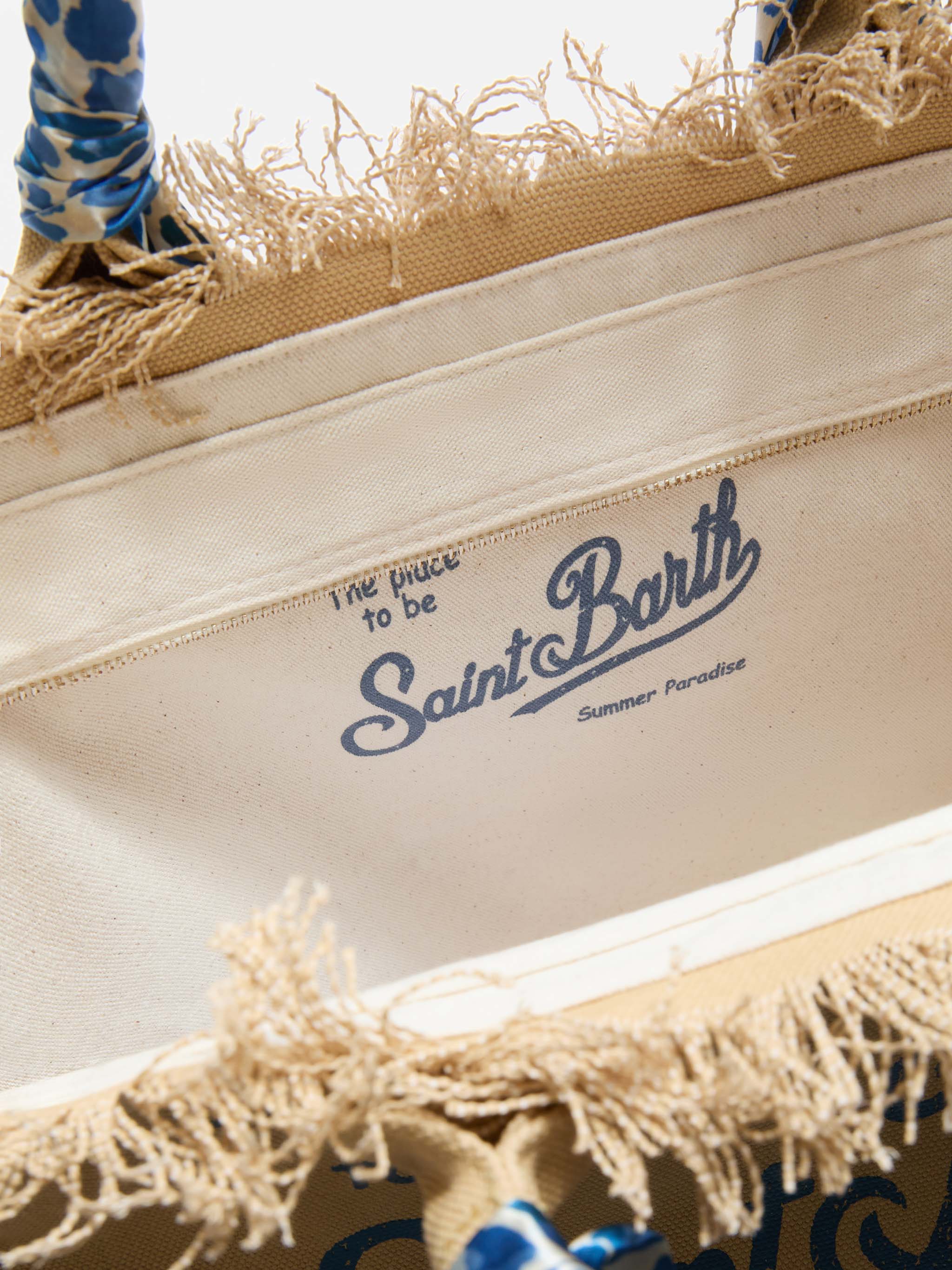 Bolso Vanity Regular en lona beige con twill desmontable