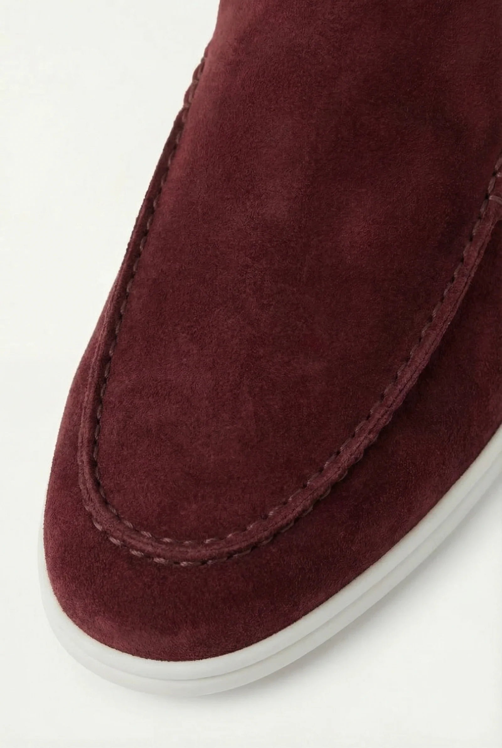Mules Capri Suede Bordo.