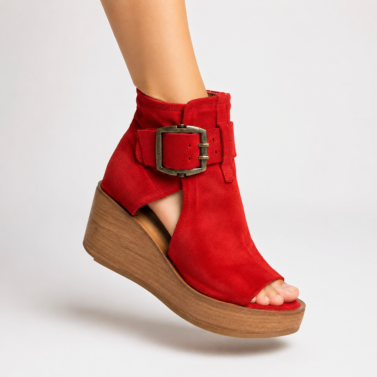 botines de cuña