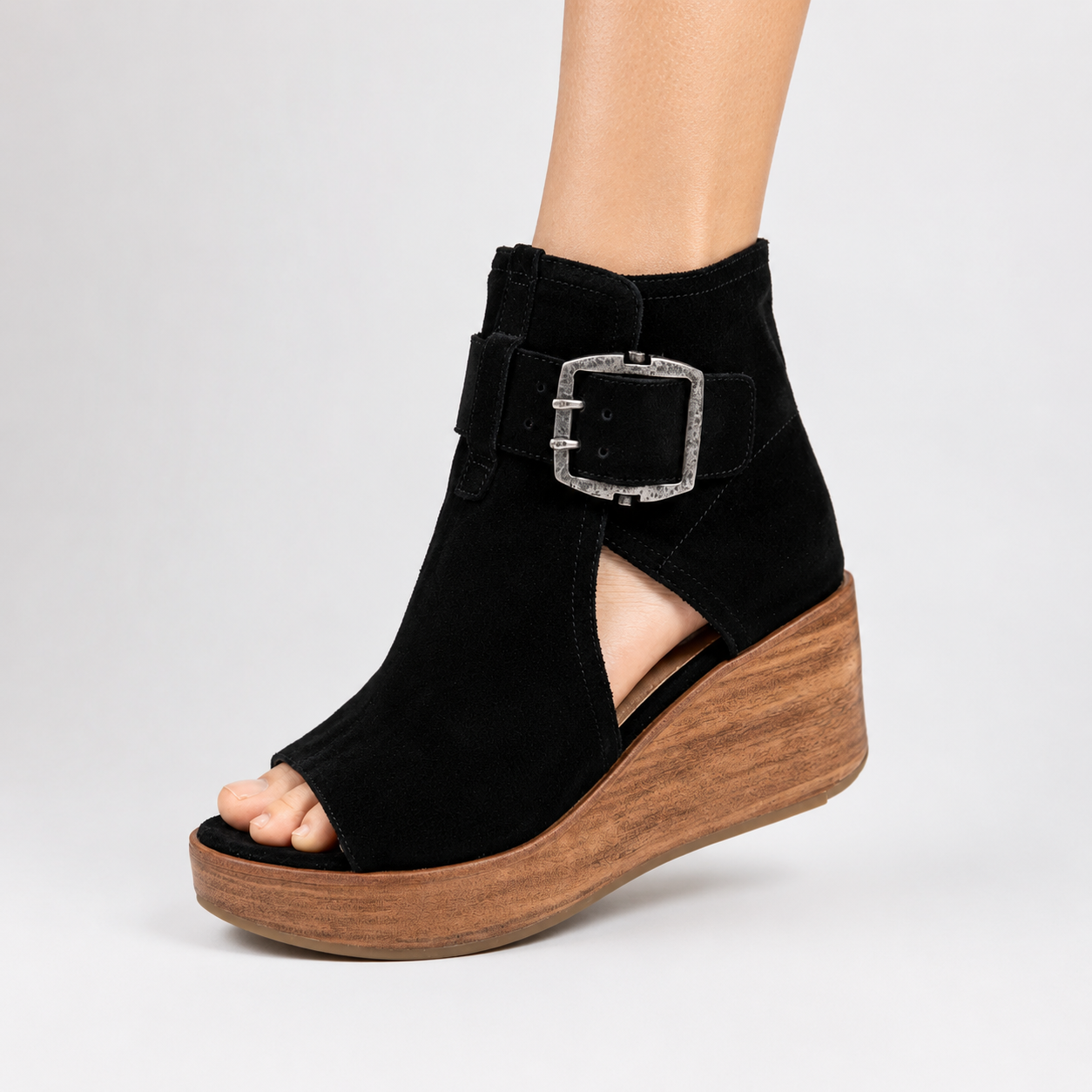 botines de cuña