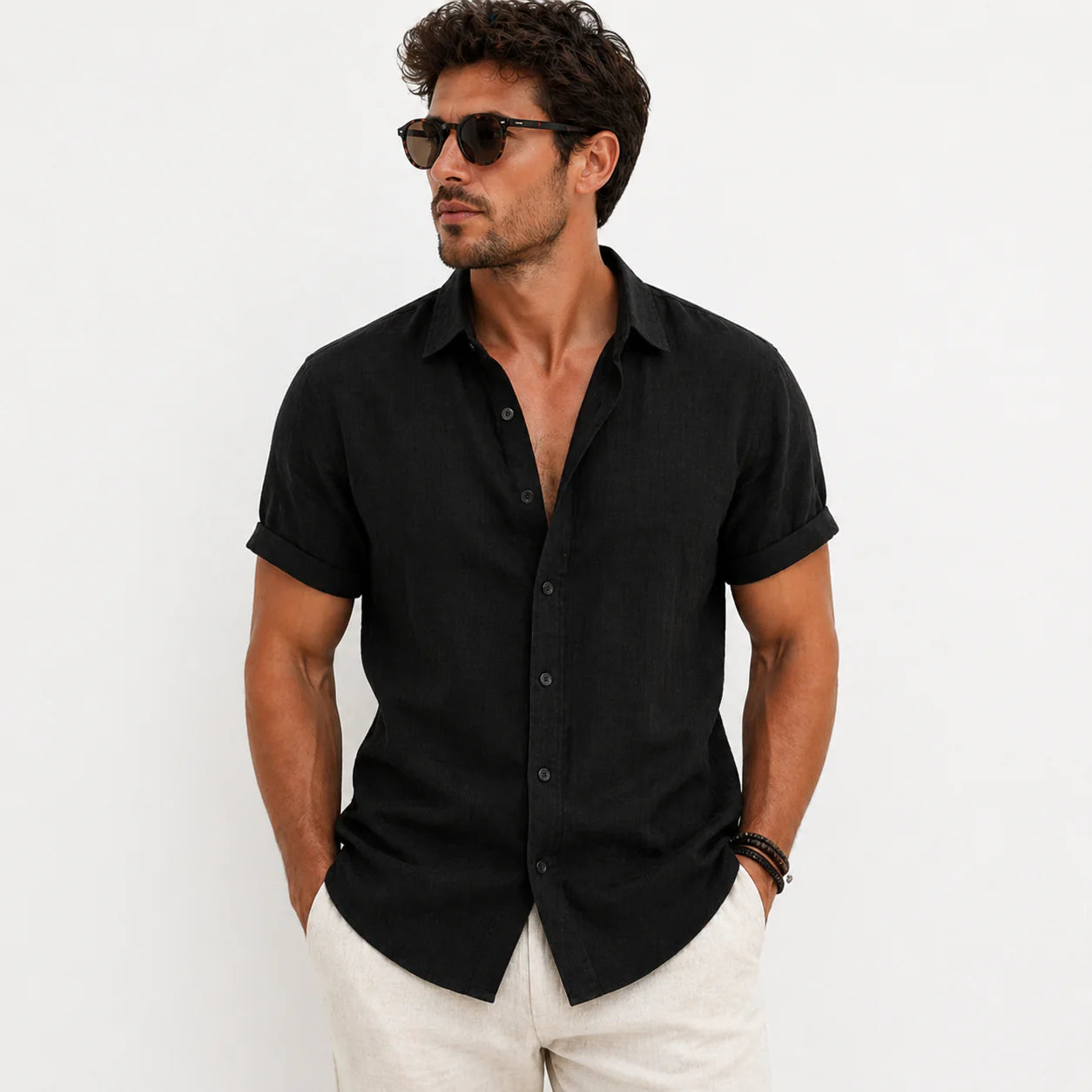 Camisa Lino Prestige.
