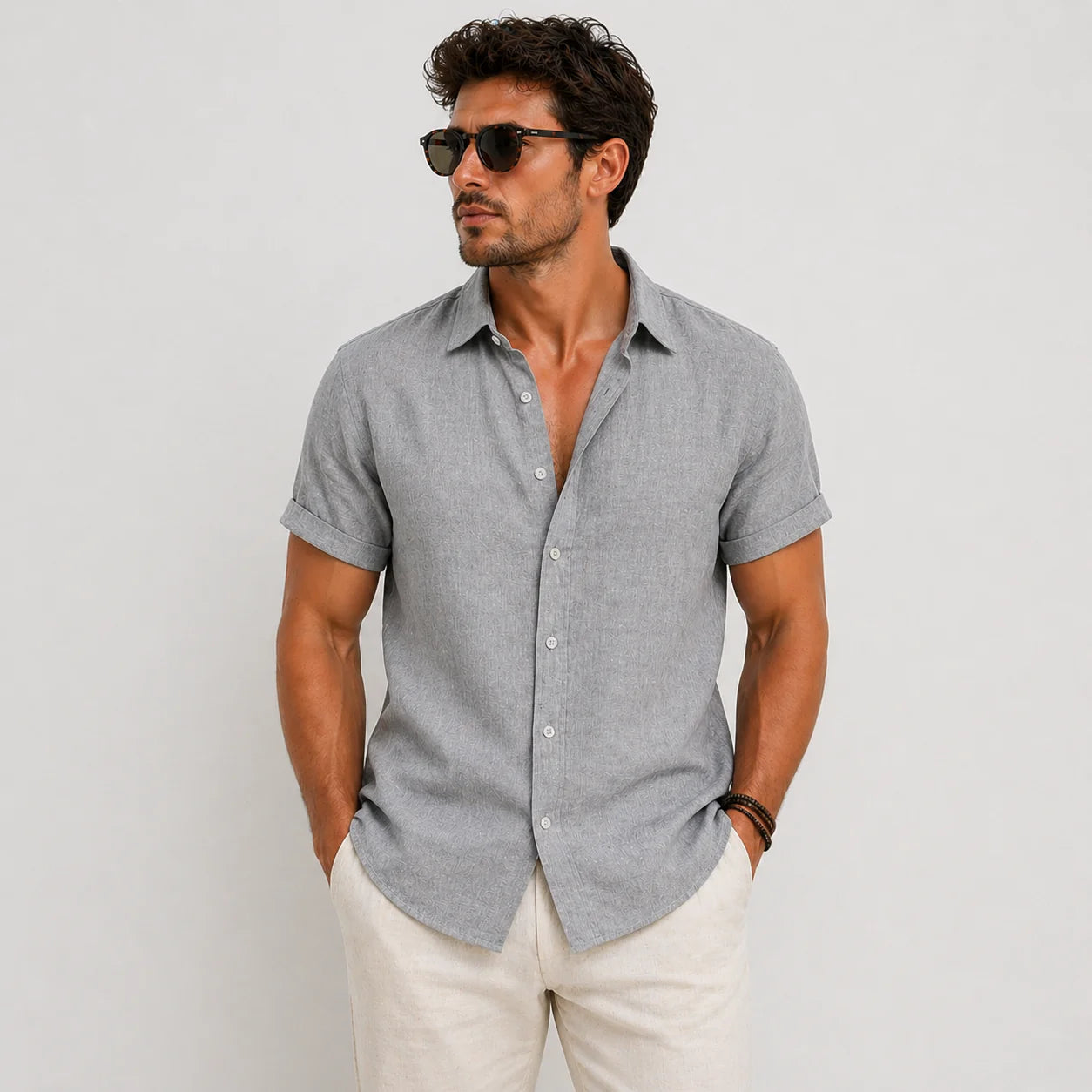 Camisa Lino Prestige.