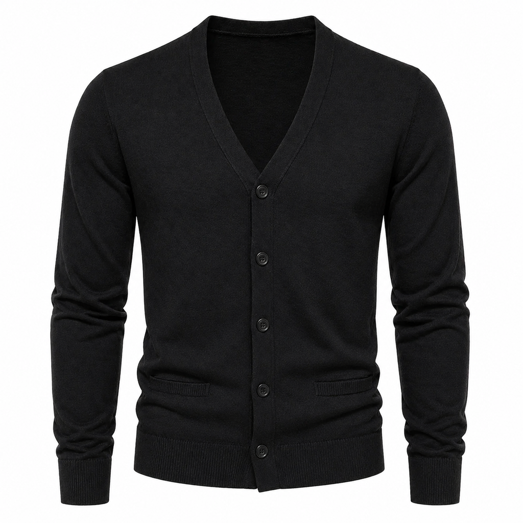 Cardigan Nero formal.