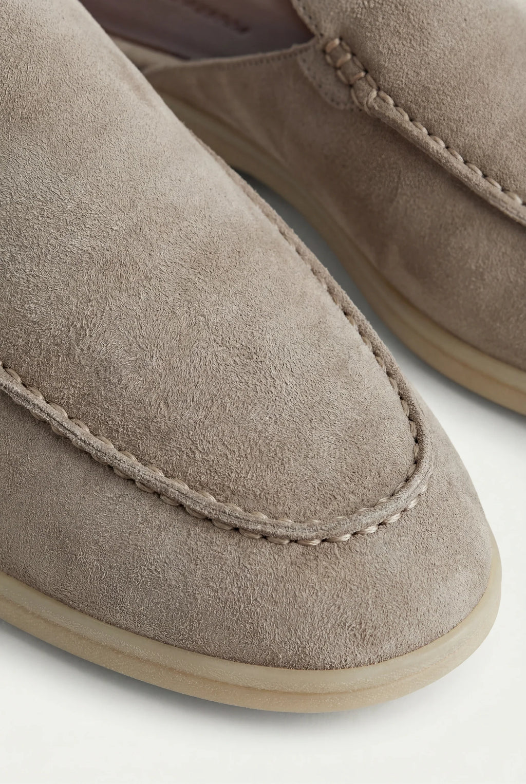 Mules Capri Suede Beige.