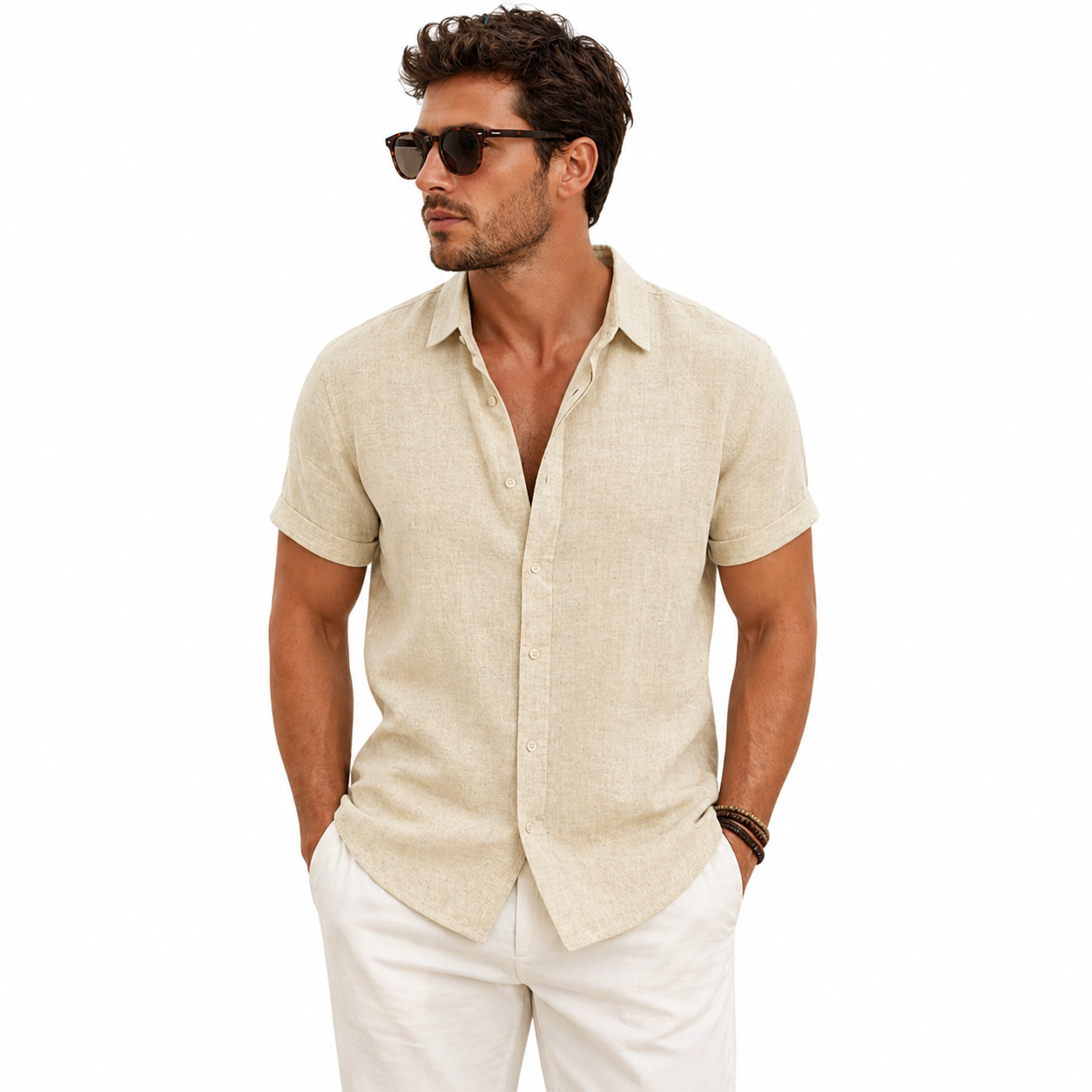 Camisa Lino Prestige.