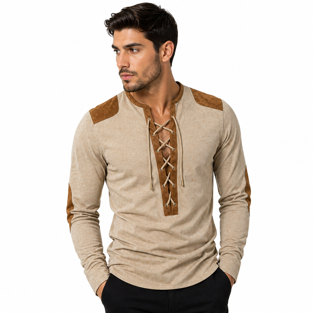 Camisa Henley vintage.