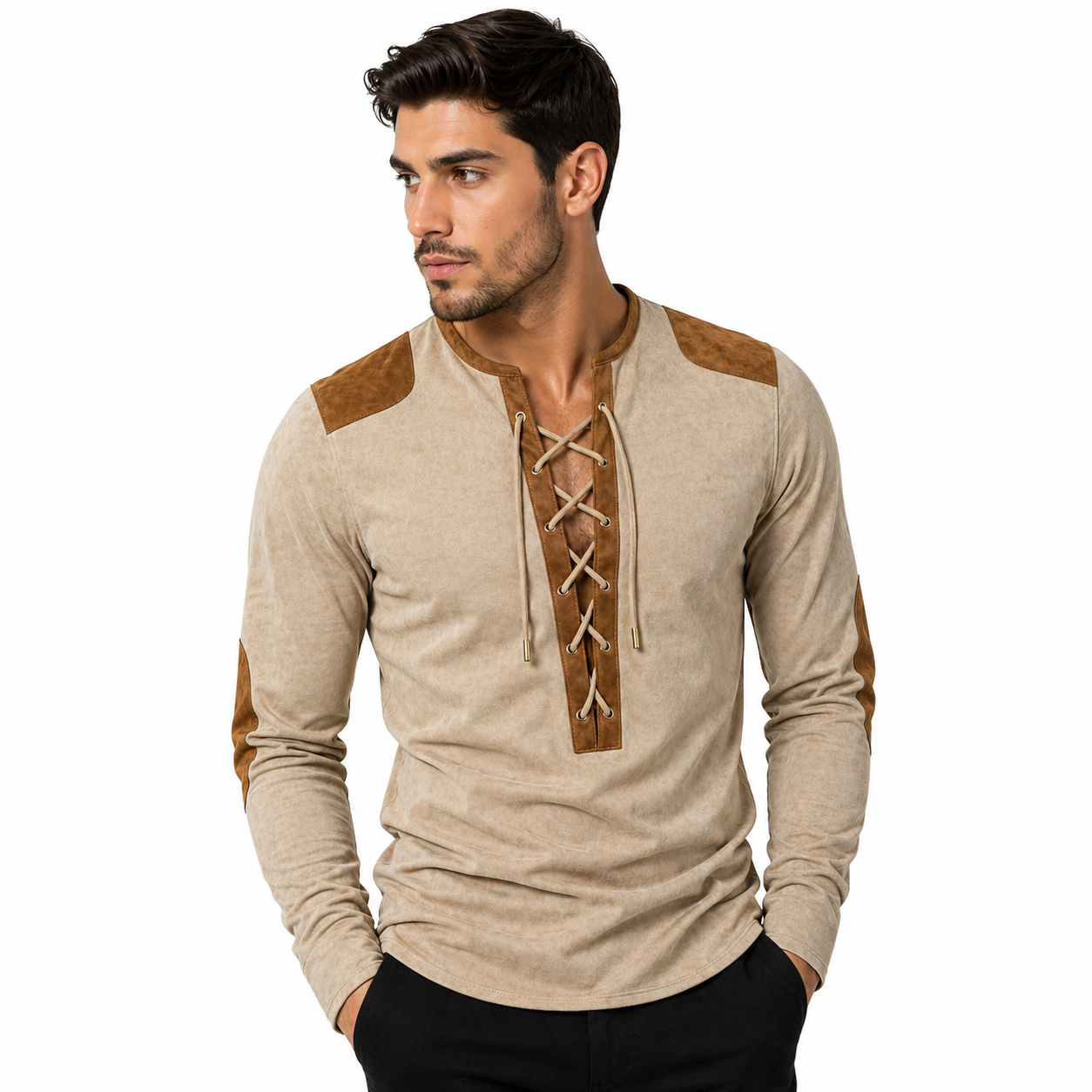 Camisa Henley vintage.