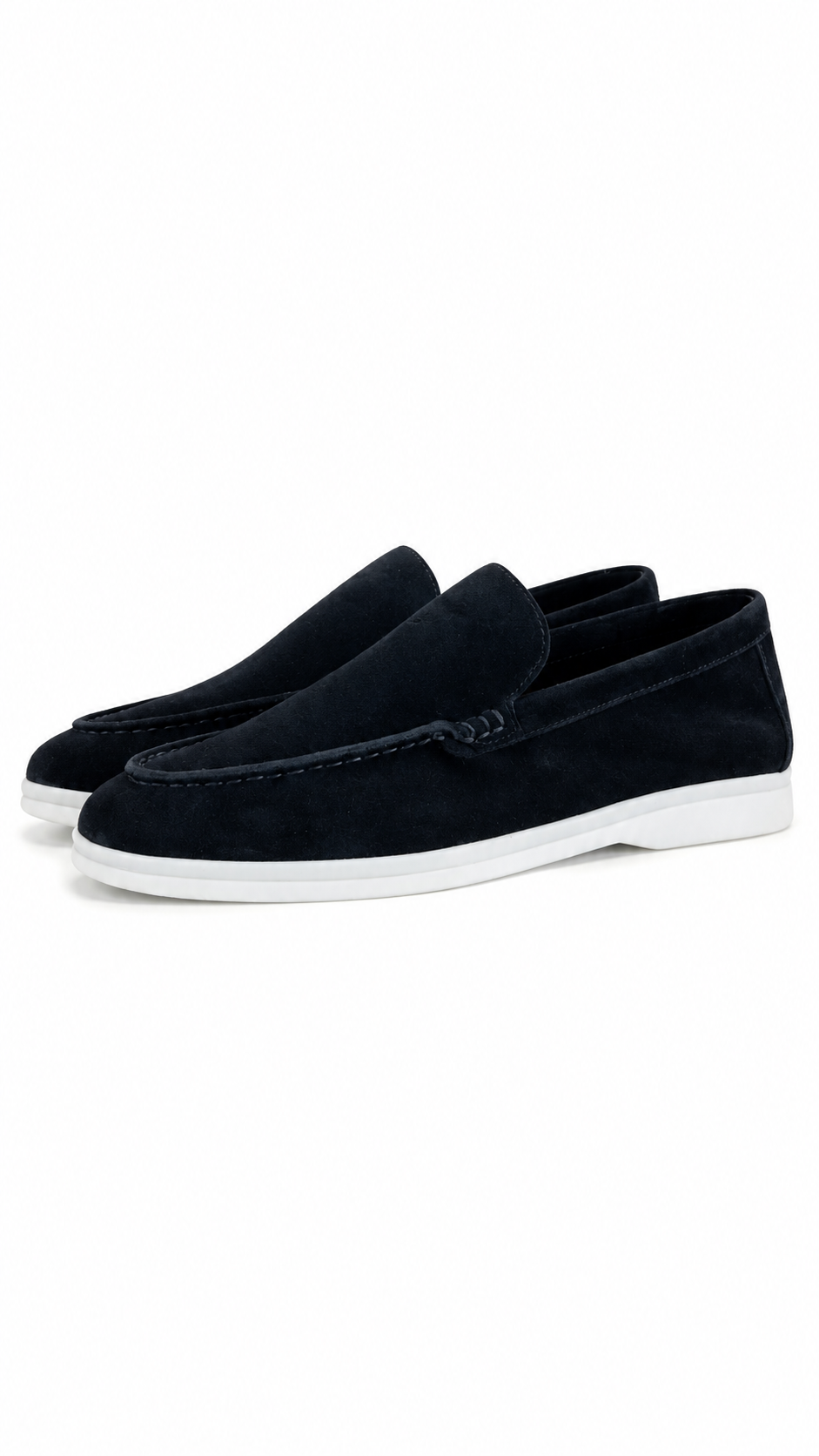 Elegantes mocasines de ante.
