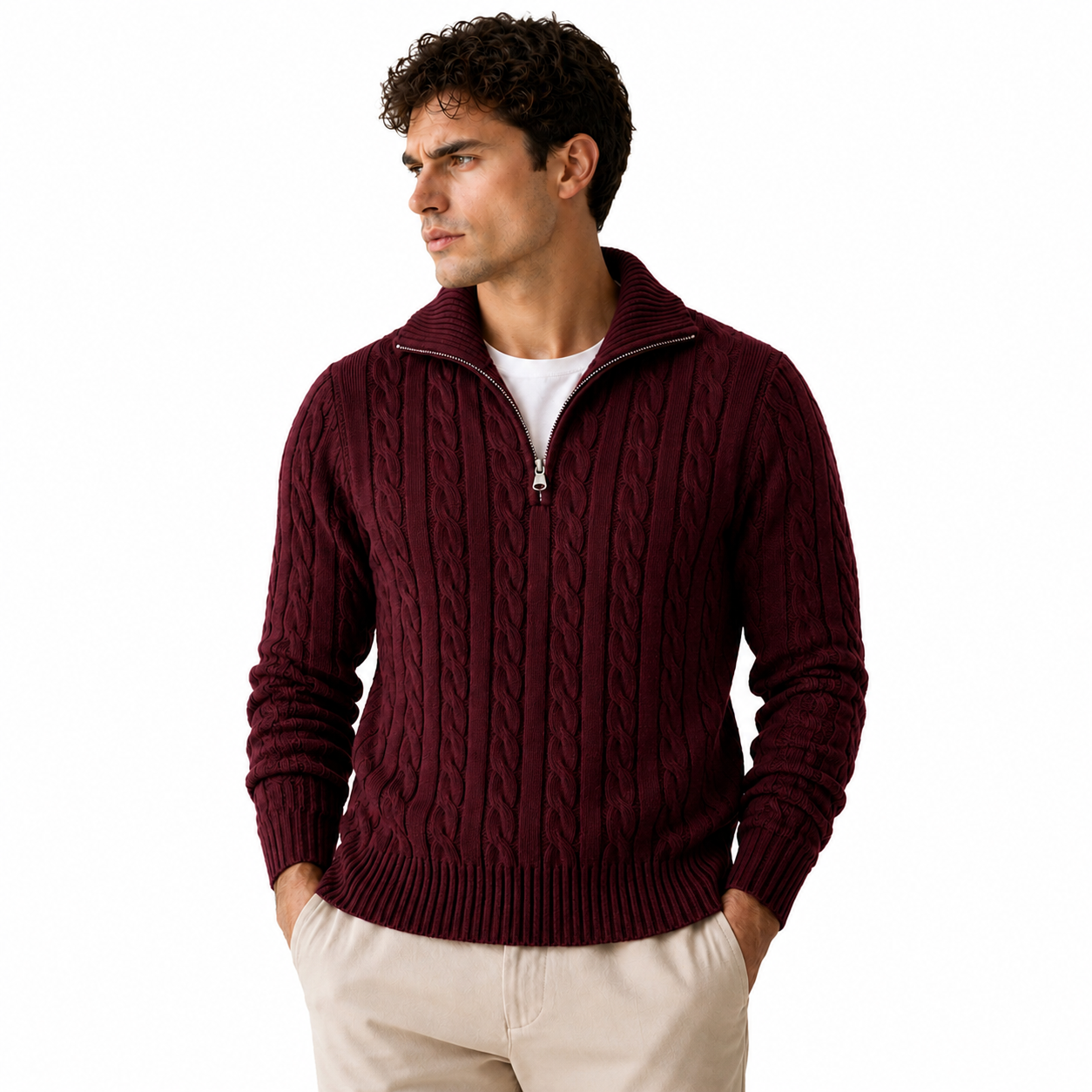 Jersey Alpine con Medio Cierre.