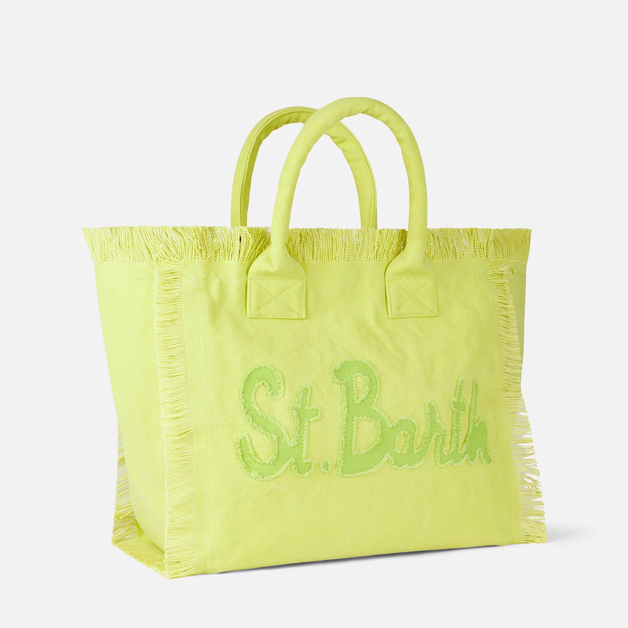 Bolso de hombro Vanity en tela verde claro