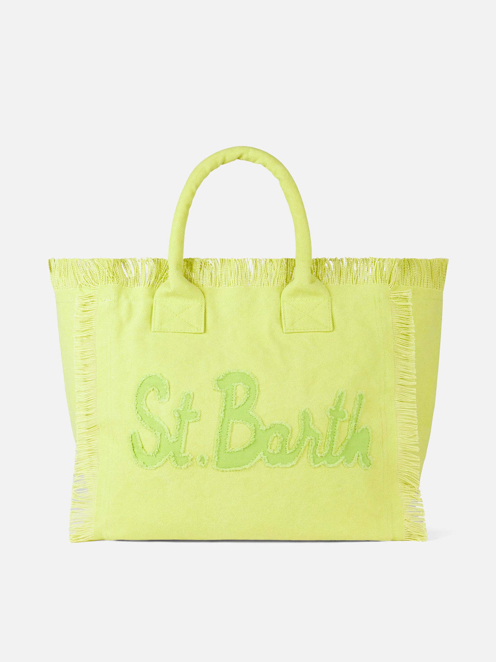 Bolso de hombro Vanity en tela verde claro