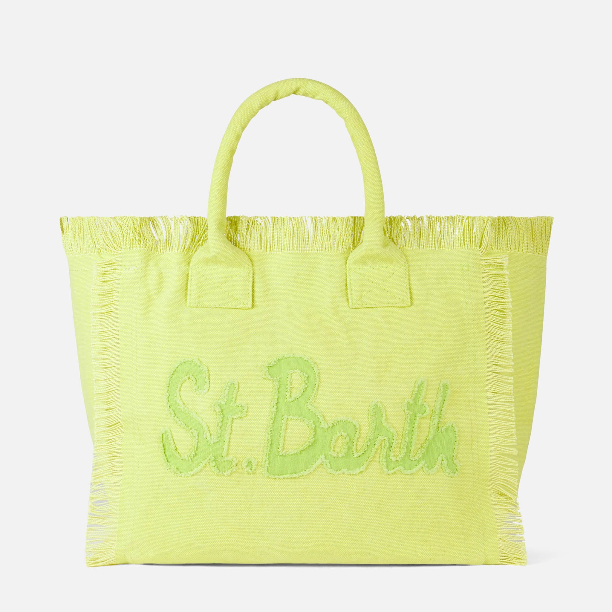 Bolso de hombro Vanity en tela verde claro