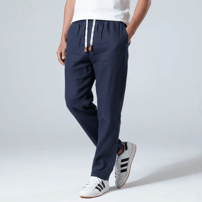 Tsuki - Pantalones de lino japoneses cómodos