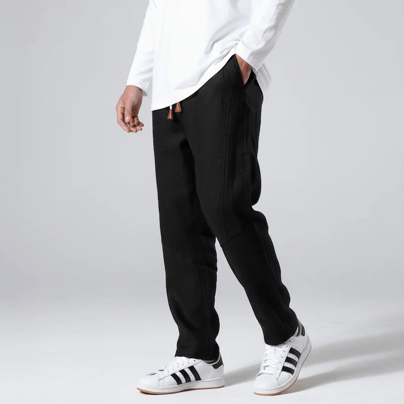 Tsuki - Pantalones de lino japoneses cómodos