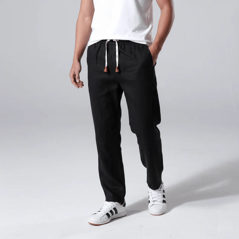 Tsuki - Pantalones de lino japoneses cómodos