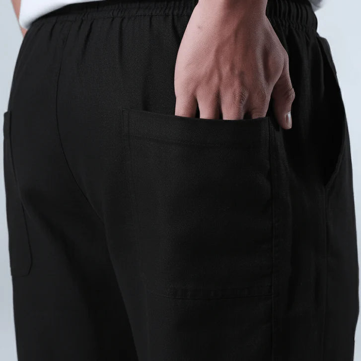 Tsuki - Pantalones de lino japoneses cómodos