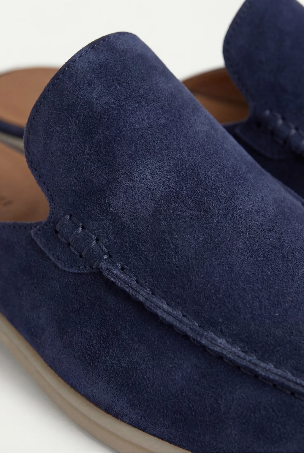Mules Capri Suede Azul.