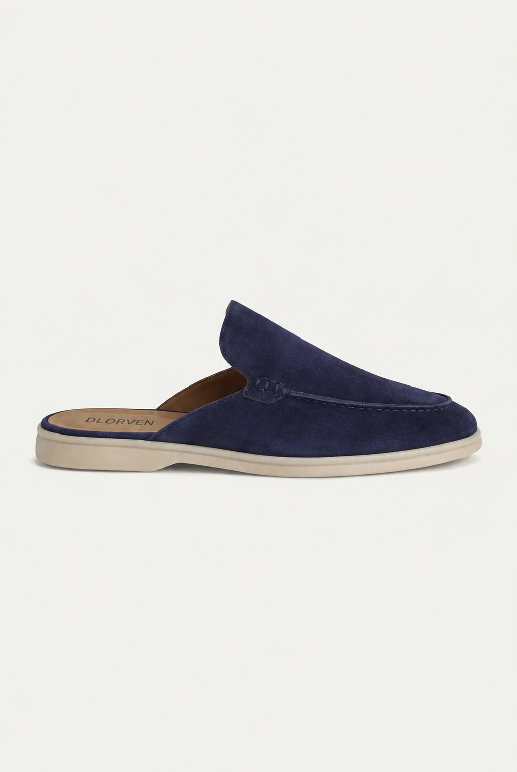 Mules Capri Suede Azul.