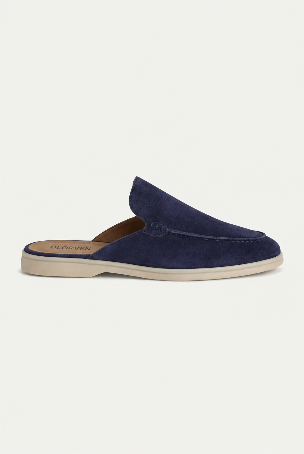 Mules Capri Suede Azul.