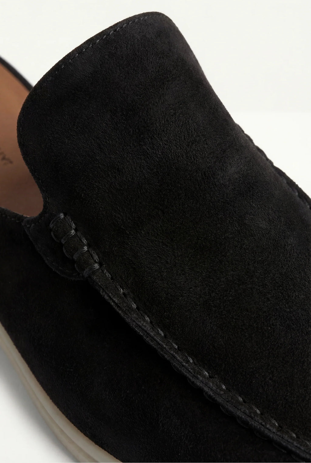 Mules Capri Suede Negro.