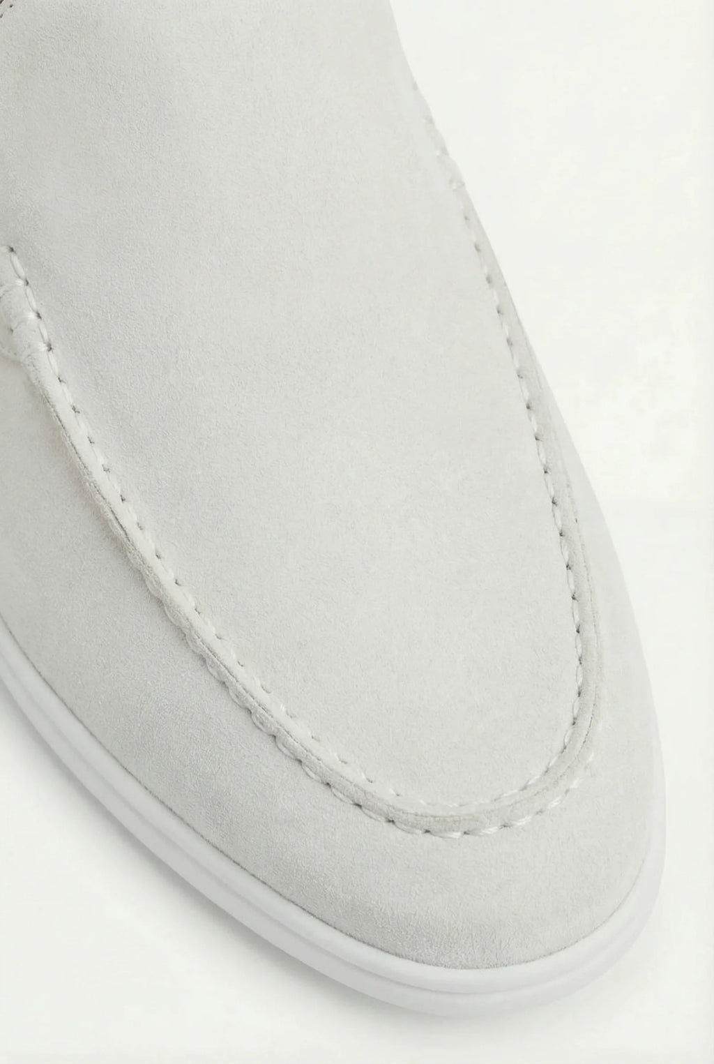 Mules Capri Suede Blanco.