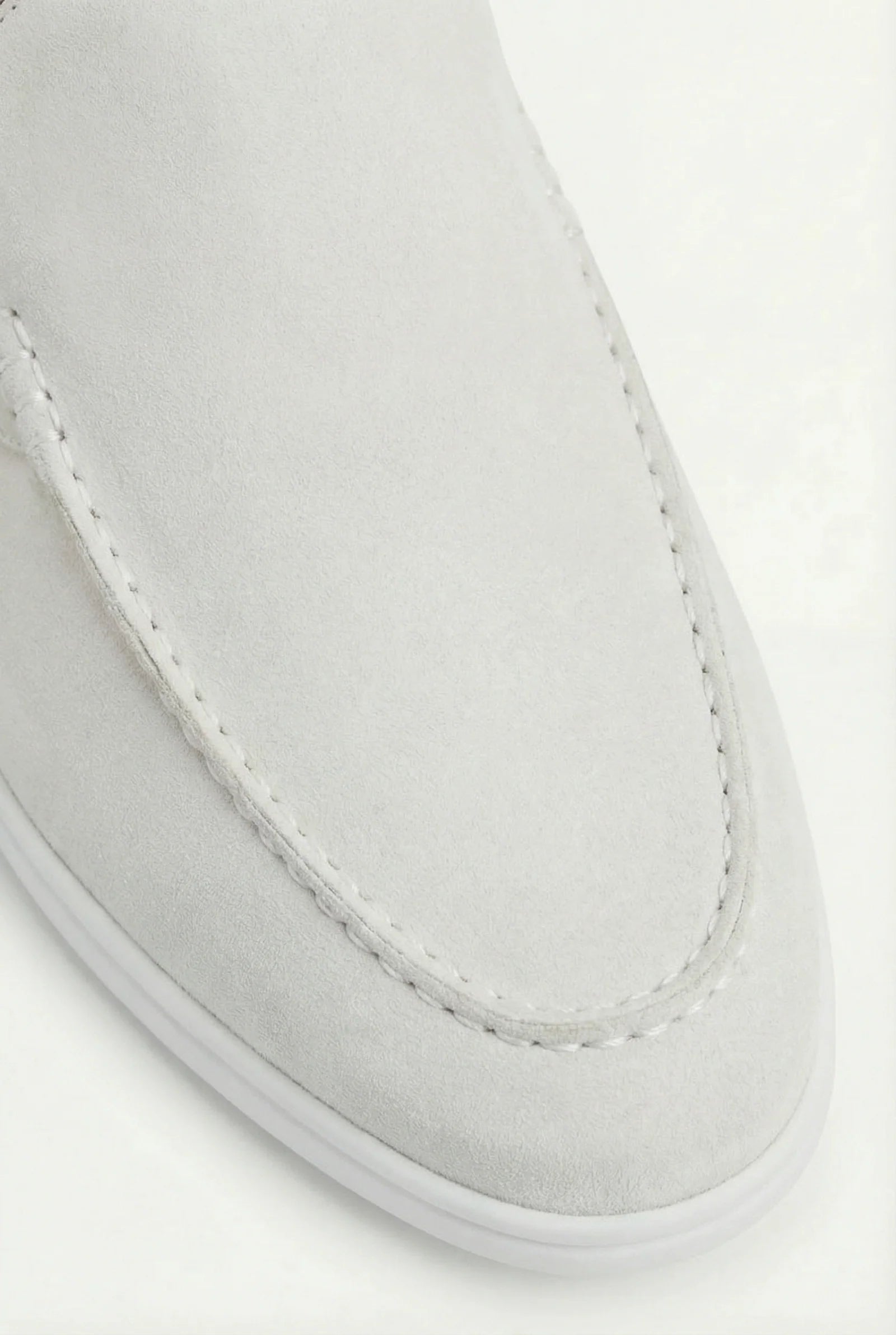 Mules Capri Suede Blanco.